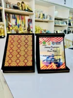Songket Velvet Box - custom plaque, plak and crystal award GT-i Design Malaysia