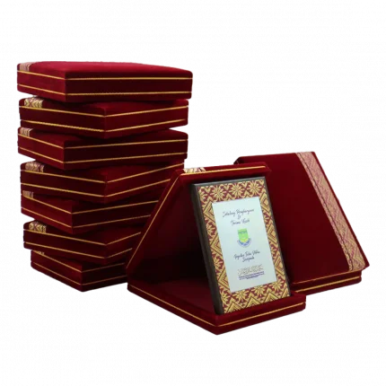 Velvet Box with AL - custom plaque, plak and crystal award GT-i Design Malaysia