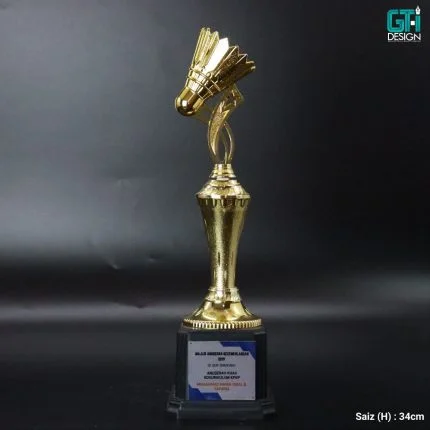 Shuttlecock Honor - badminton trophy by GT-i Design Malaysia