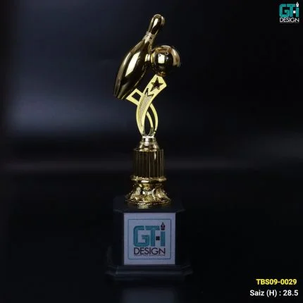 Strike Zone Hero Trophy - bowling trophy and piala boling GT-i Design Malaysia