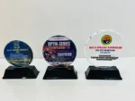 Round Acrylic Plaque In 3 size - acrylic trophy, piala acrylic and plak acrylic GT-i Design Malaysia