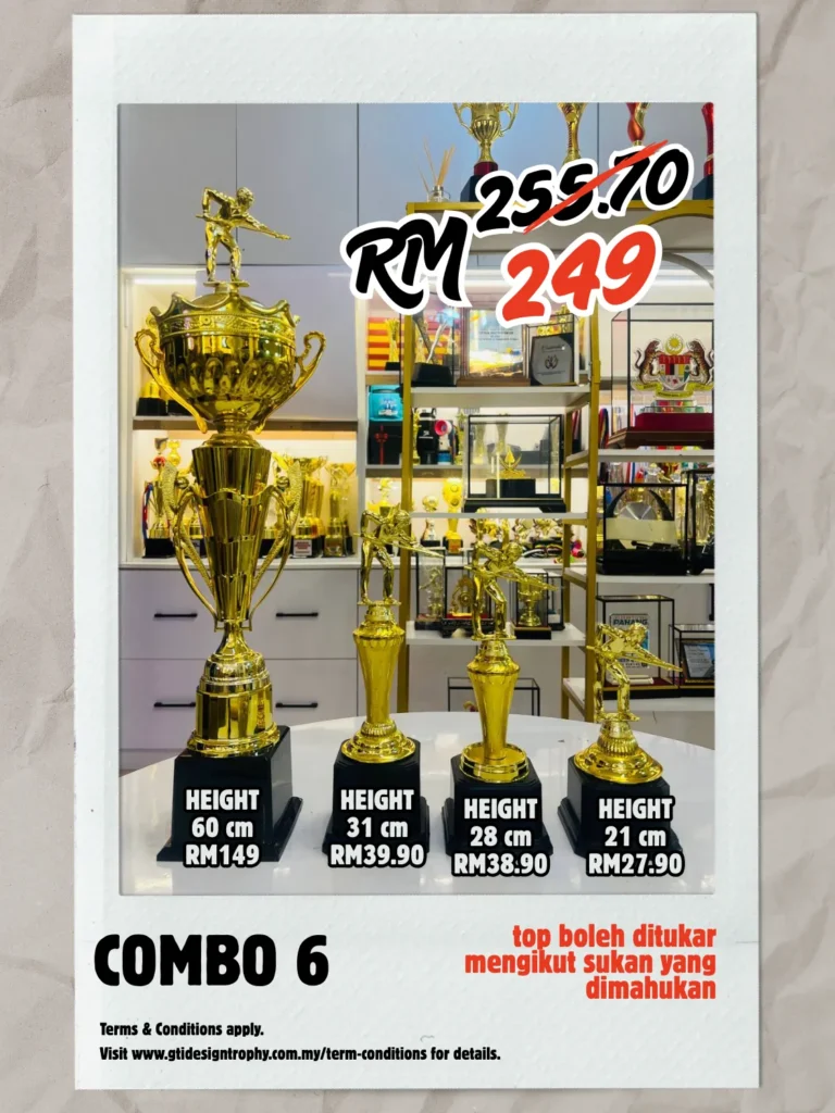 Combo 6 - custom trophy and souvenir GT-i Design Malaysia