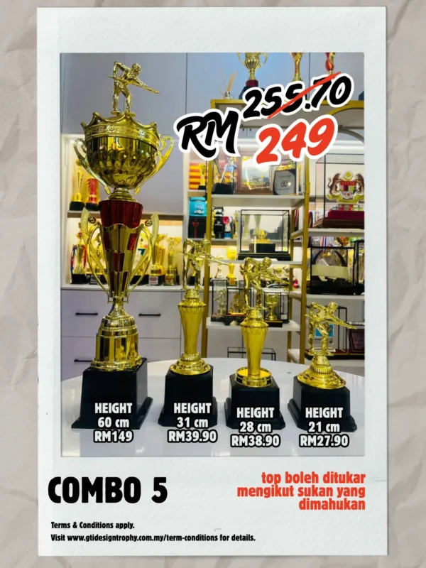 Combo 5 - custom trophy and souvenir GT-i Design Malaysia
