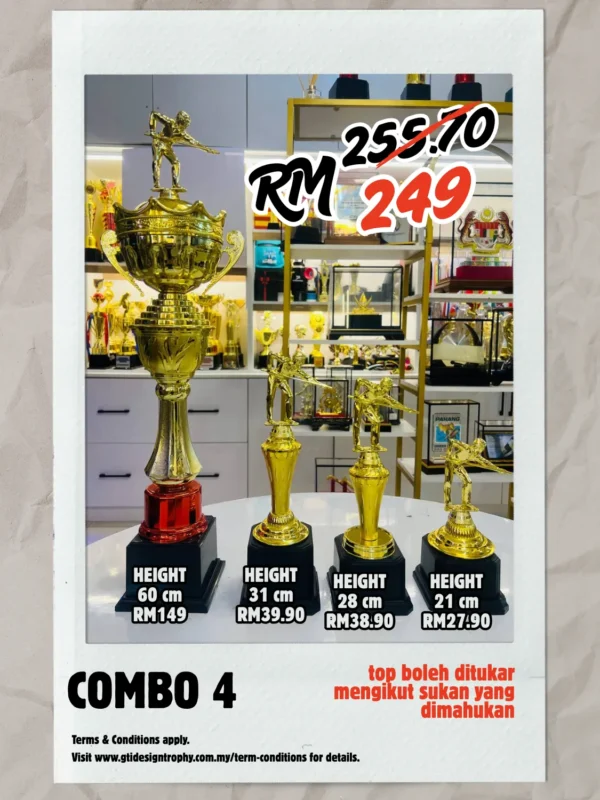 Combo 4 - custom trophy and souvenir GT-i Design Malaysia