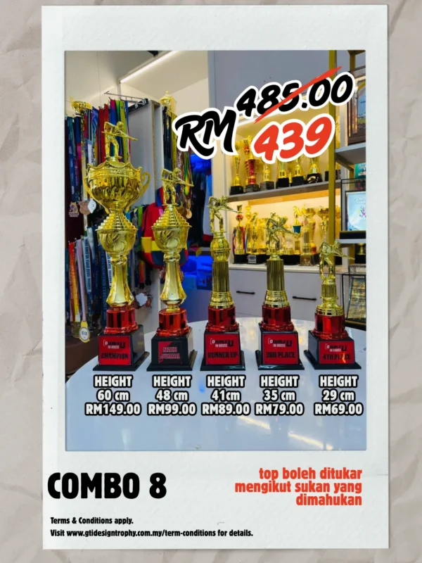 Combo 8 - custom trophy and souvenir GT-i Design Malaysia