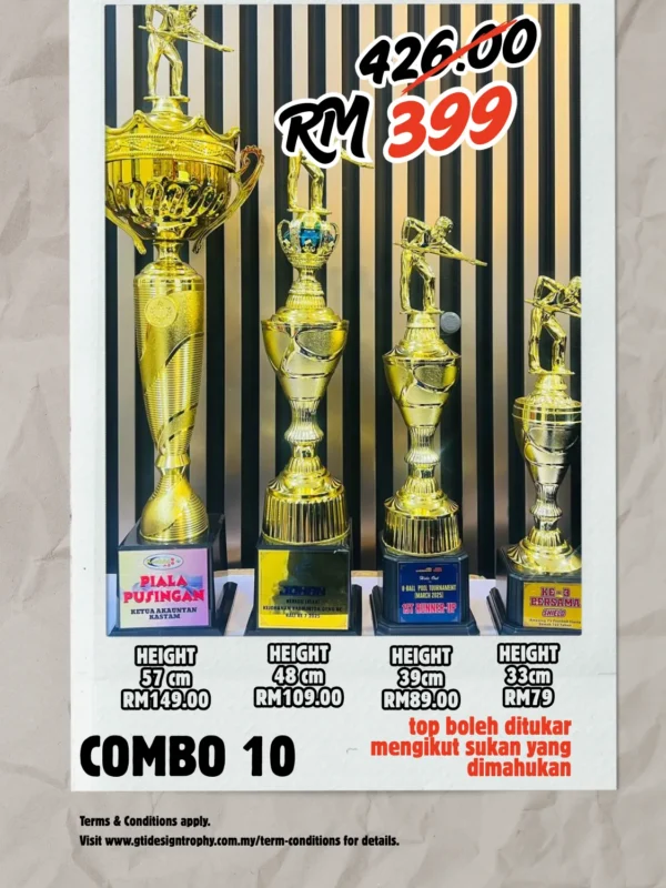 Combo 10 - custom trophy and souvenir GT-i Design Malaysia