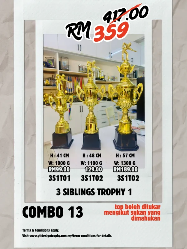 Combo 13 - custom trophy and souvenir GT-i Design Malaysia