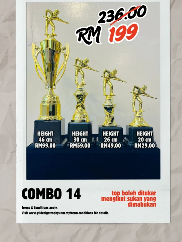 Combo 14 - custom trophy and souvenir GT-i Design Malaysia