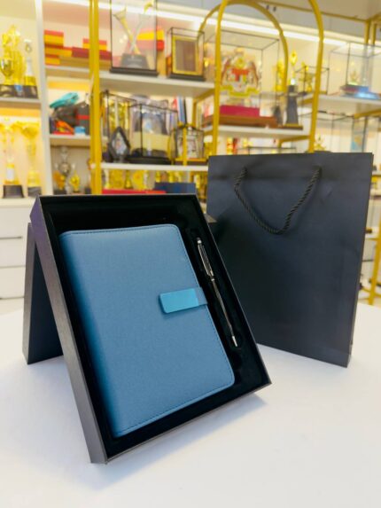 Premium corporate notebook gift set with pen custom logo GTi Design Kuantan