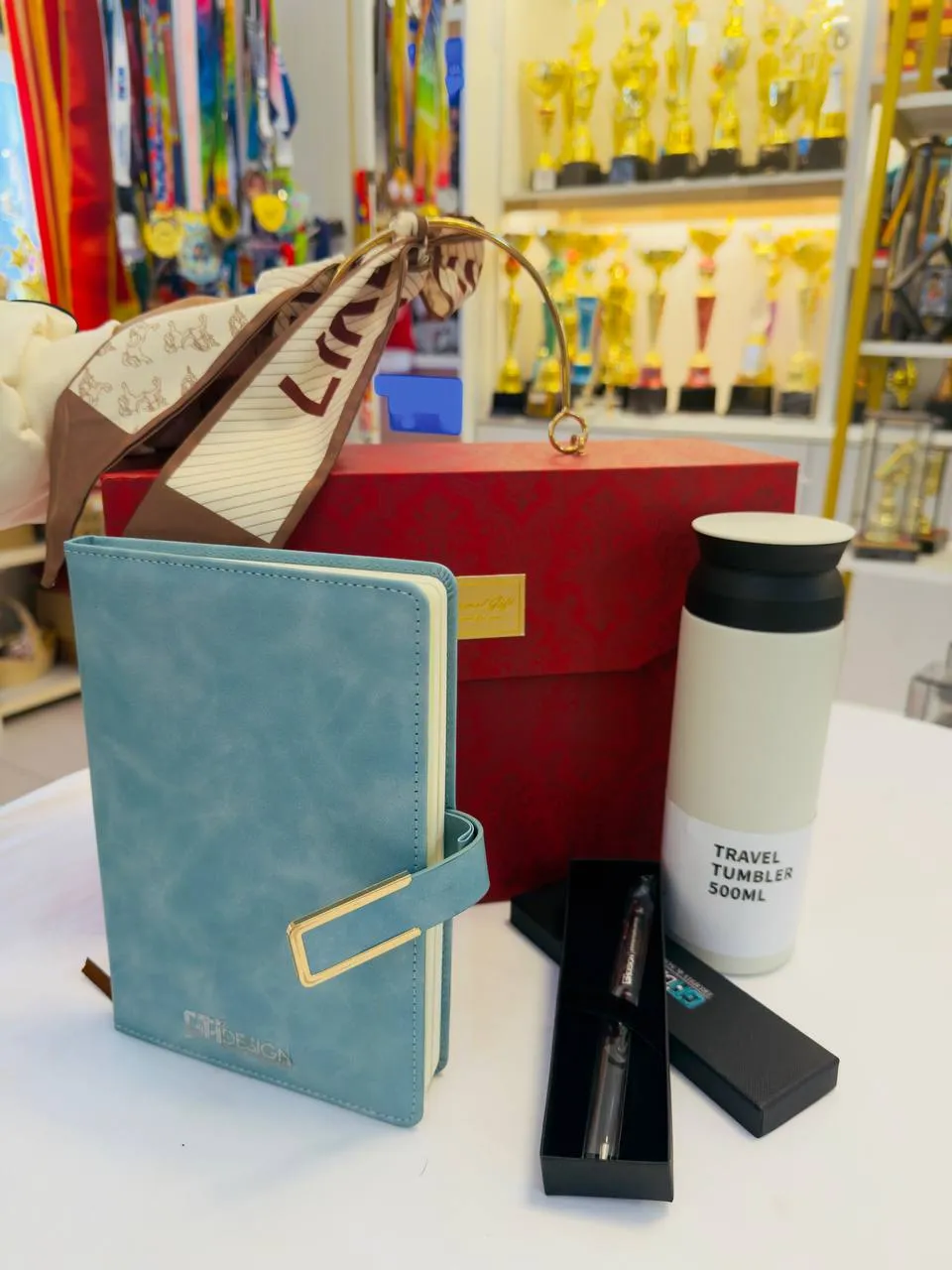 6127363622410325568.webp Premium Corporate Gift Set Box 1 – Notebook, Tumbler & Pen Custom Logo - custom souvenir by GT-i Design Malaysia
