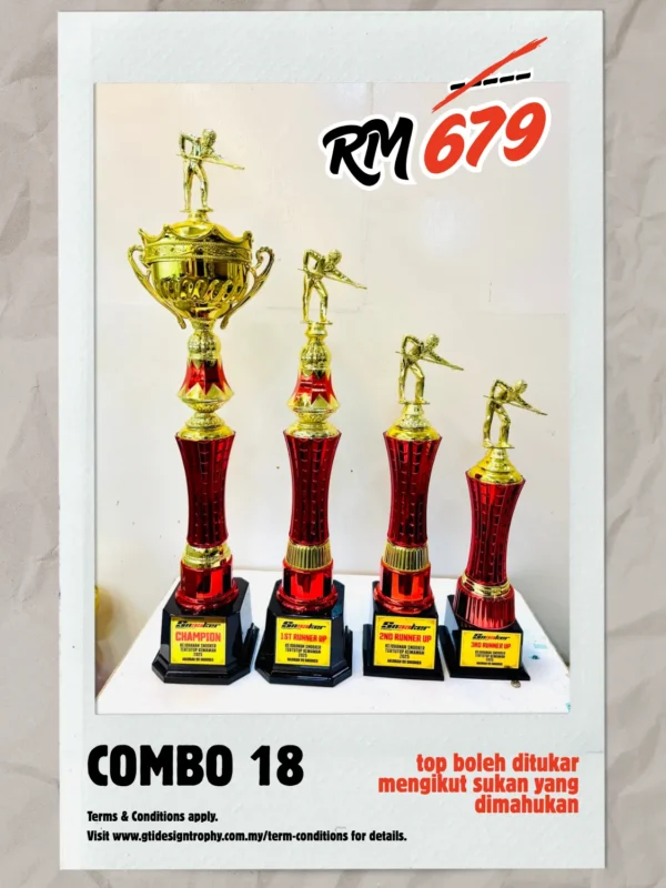 Combo 18 - custom trophy and souvenir GT-i Design Malaysia