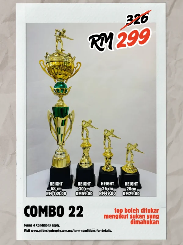 Combo 22 - custom trophy and souvenir GT-i Design Malaysia