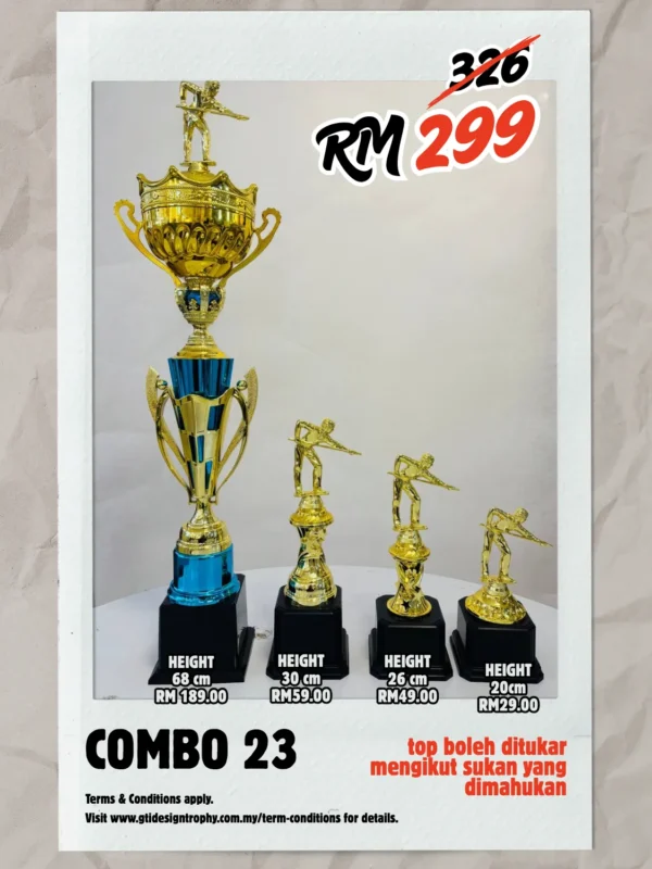 Combo 23 - custom trophy and souvenir GT-i Design Malaysia