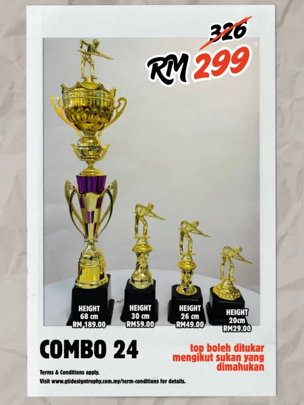 Combo 24 - custom trophy and souvenir GT-i Design Malaysia