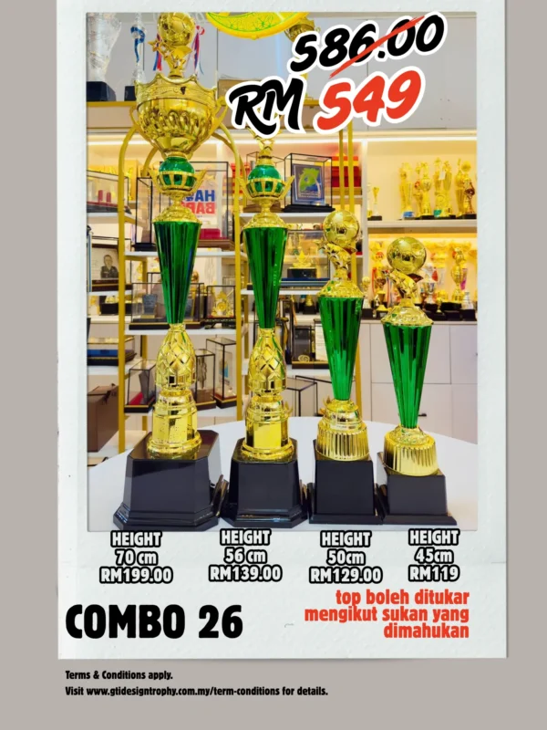 Combo 26 - custom trophy and souvenir GT-i Design Malaysia