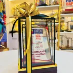 Black Acrylic Plaque With Glass Box