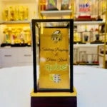 Black Acrylic Plaque With Glass Box 2