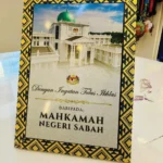 Wooden Plaque Stand with Songket