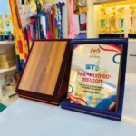 Songket Velvet Box With Wood Pattern