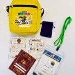 Combo Haji Cilik Custom Nama | Beg Sling, Tag & Passport Kanak-Kanak