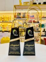 Exclusive Crystal 15 black and clear crystal award, 27 cm - GTi Design Malaysia