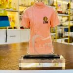 Custom Die-Cut Acrylic Plaques 2 IIUM scrub-shirt design example